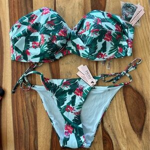 Brand new Victoria's Secret Floral Bikini Top and bottom